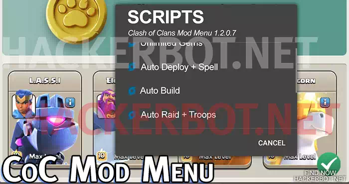 clashofclans mod menu hacks