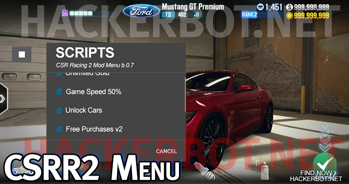 csr racing 2 mod menu tool