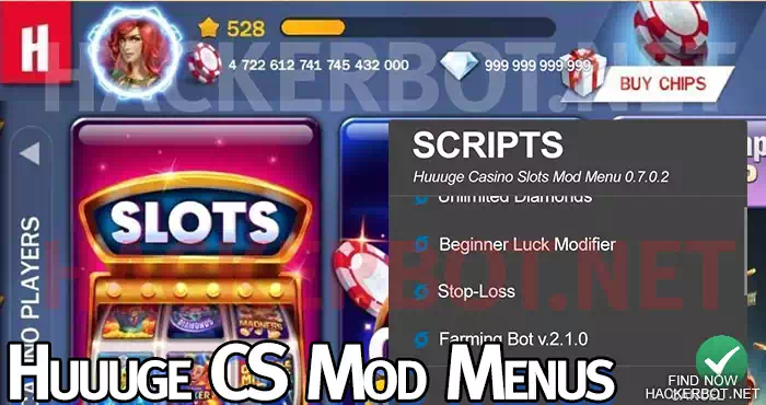 huuuge casino slots mod menu hacker cheater