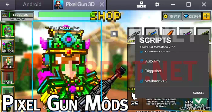pixel gun 3d mods