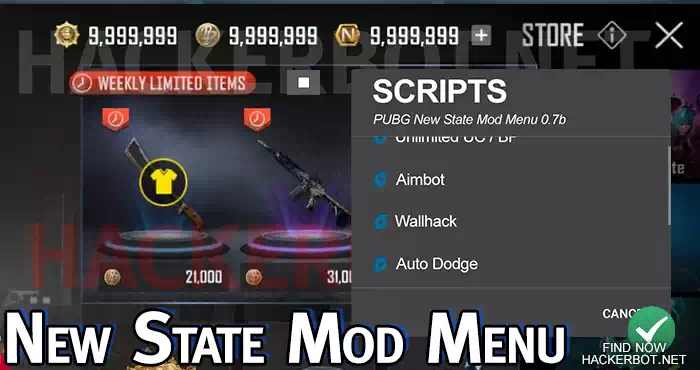 pubg new state mod menu