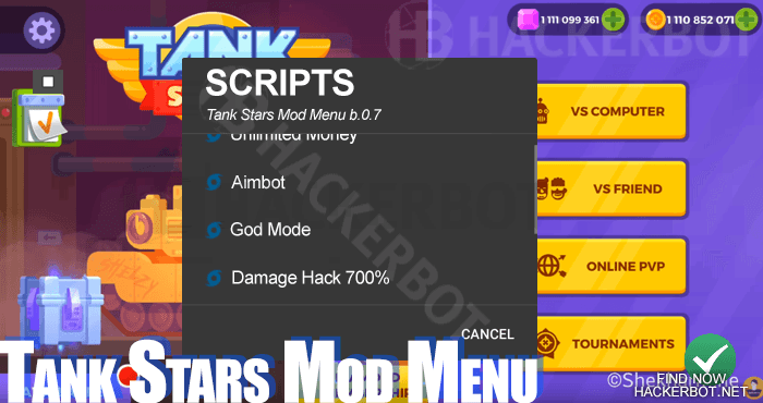 tank stars mod menu android ios