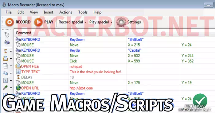 game macros scripts