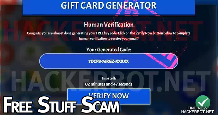 free stuff scam