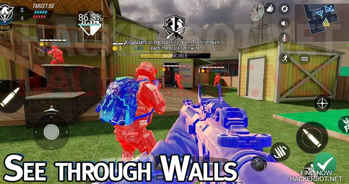 see throug walls game